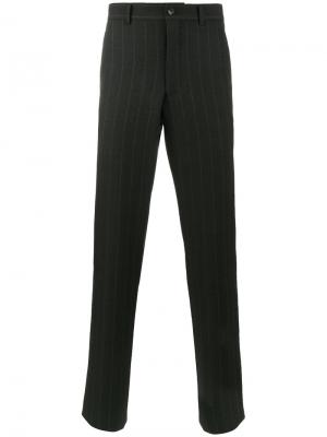 Классические брюки в тонкую полоску Comme Des Garçons Homme Plus. Цвет: чёрный