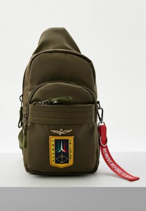 Рюкзак и брелок Aeronautica Militare. Цвет: хаки