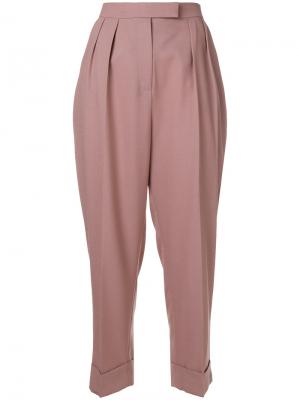 Укороченные брюки Walk Frenken. Цвет: розовый и фиолетовый