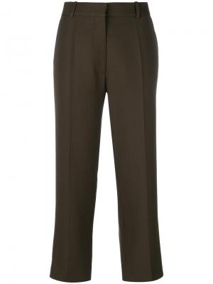 Прямые классические брюки Victoria Beckham. Цвет: зелёный