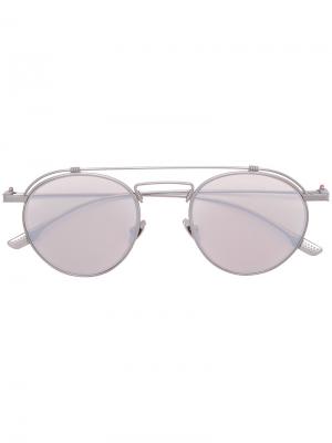 Солнцезащитные очки Mikonos Kiton. Цвет: серый