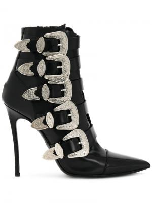 Buckled heeled boots Dsquared2. Цвет: чёрный