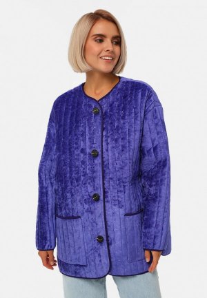 Куртка утепленная Lia Berti. Цвет: фиолетовый