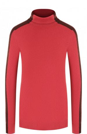 Кашемировый пуловер с высоким воротником Loro Piana. Цвет: розовый