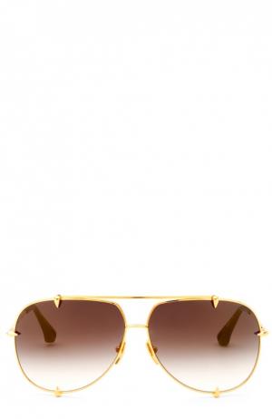 Солнцезащитные очки Dita. Цвет: золотой