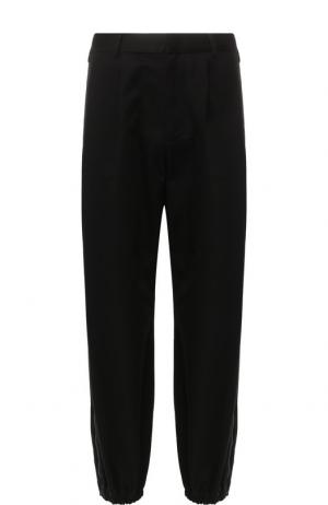 Хлопковые брюки прямого кроя Givenchy. Цвет: черный