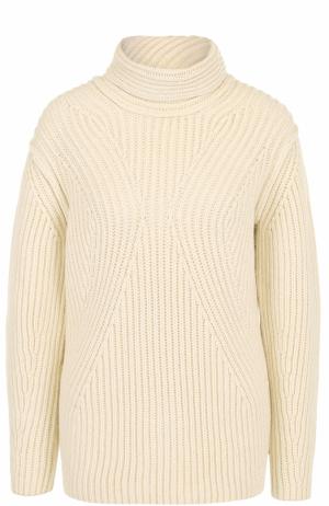 Шерстяной свитер фактурной вязки Isabel Benenato. Цвет: белый