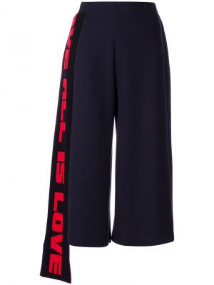 Укороченные расклшенные брюки Stella McCartney. Цвет: синий