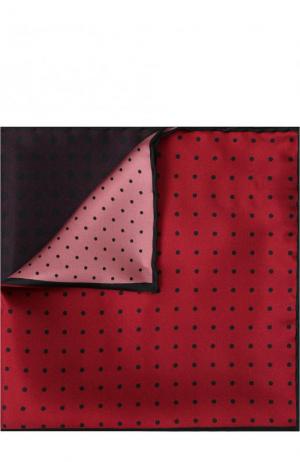 Шелковый платок с узором Lanvin. Цвет: красный