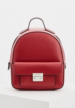 Рюкзак Emporio Armani. Цвет: бордовый