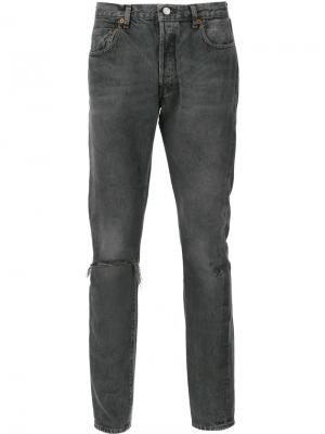 Рваные джинсы с низкой посадкой Levis Vintage Clothing Levi's. Цвет: серый