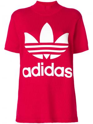 Originals Big Trefoil T-shirt Adidas. Цвет: красный