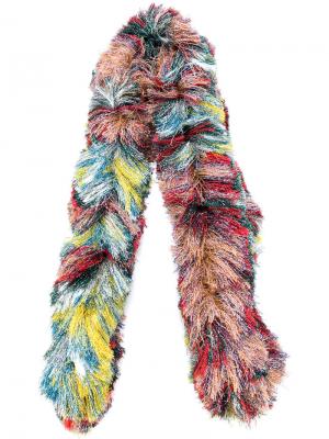 Длинный пушистый шарф Missoni. Цвет: многоцветный