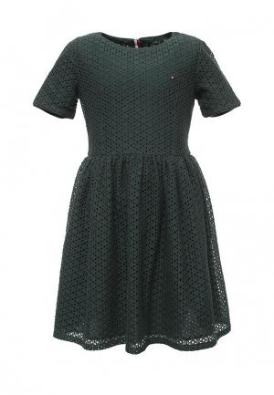 Платье Tommy Hilfiger. Цвет: зеленый
