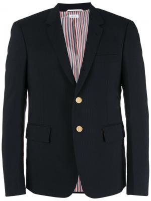 Пиджак с заостренными лацканами Thom Browne. Цвет: синий