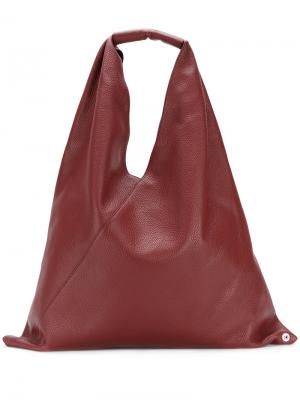Треугольная сумка-тоут Mm6 Maison Margiela. Цвет: красный