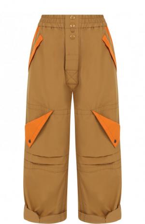 Укороченные брюки с карманами и эластичным поясом Marc Jacobs. Цвет: хаки