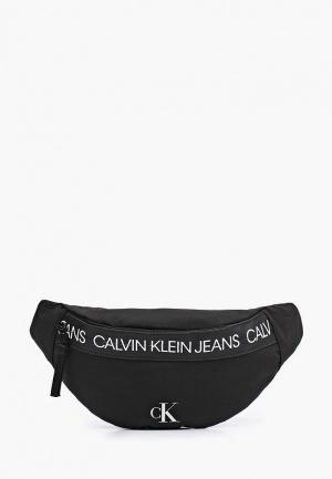 Сумка поясная Calvin Klein Jeans. Цвет: черный