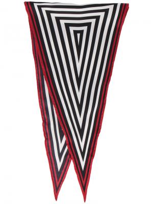 Шейный платок с графическим принтом Haider Ackermann. Цвет: чёрный