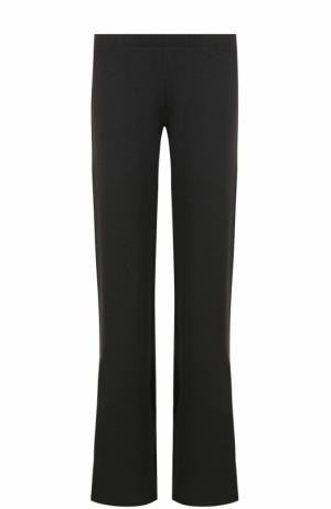 Однотонные расклешенные брюки с эластичным поясом Pietro Brunelli. Цвет: черный