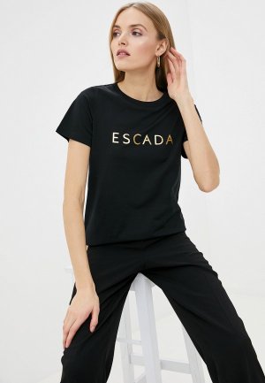 Футболка Escada Sport. Цвет: черный
