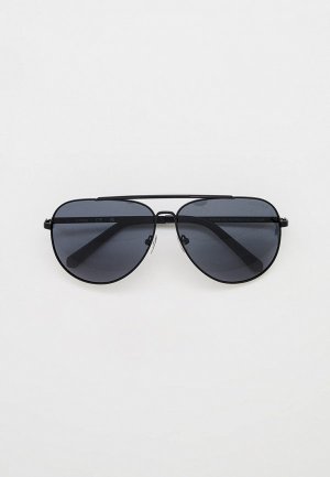 Очки солнцезащитные Guess. Цвет: черный