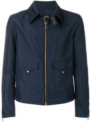 Lightweight cropped jacket Nº21. Цвет: синий