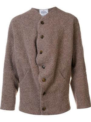Кардиган на пуговицах Vivienne Westwood Man. Цвет: коричневый