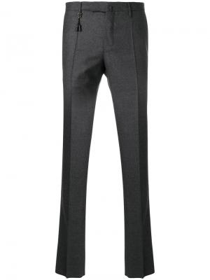 Классические брюки-чинос Incotex. Цвет: серый