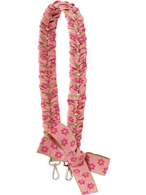 Лямка для сумки Strap You с цветочным узором Fendi. Цвет: розовый и фиолетовый