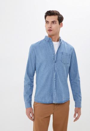 Рубашка джинсовая Lee Cooper. Цвет: голубой