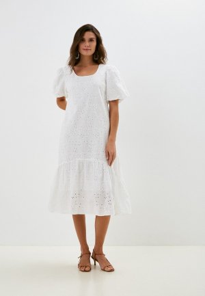 Платье Fabretti. Цвет: белый