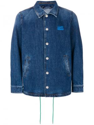 Джинсовая куртка с полосками сзади Kenzo. Цвет: синий