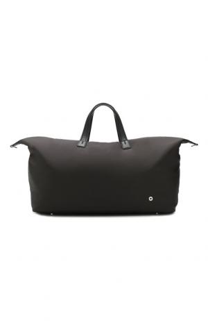 Текстильная дорожная сумка с плечевым ремнем Loro Piana. Цвет: черный