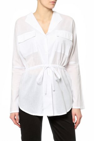 Блуза-рубашка Adzhedo. Цвет: белый