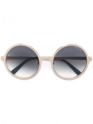 Солнцезащитные очки AVA-02 Tom Ford Eyewear. Цвет: металлический