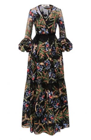 Платье-макси с принтом Diane Von Furstenberg. Цвет: разноцветный