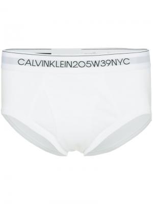 Трусы с логотипом на резинке Calvin Klein 205W39nyc. Цвет: белый