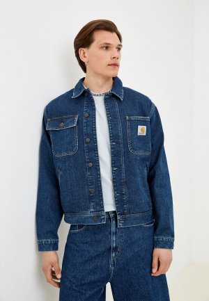 Куртка джинсовая Carhartt WIP. Цвет: синий