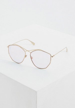 Очки солнцезащитные Christian Dior. Цвет: золотой