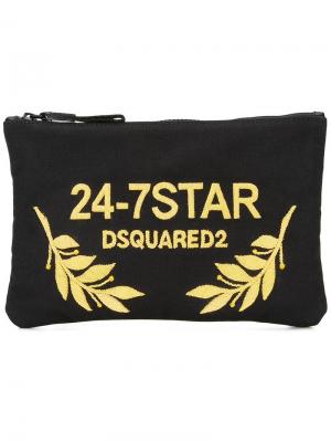 Клатч 24-7 STAR Dsquared2. Цвет: чёрный