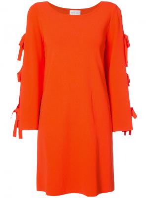 Платье с бантами Milly. Цвет: жёлтый и оранжевый