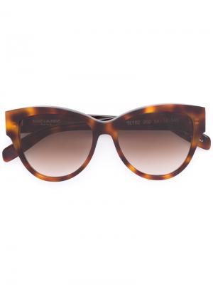 Солнцезащитные очки в оправе кошачий глаз Saint Laurent Eyewear. Цвет: коричневый