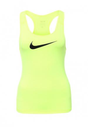 Майка спортивная Nike. Цвет: зеленый