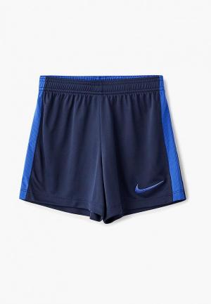 Шорты спортивные Nike. Цвет: синий