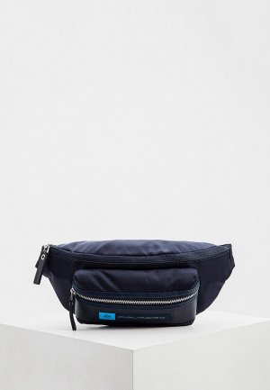 Сумка поясная Piquadro. Цвет: синий