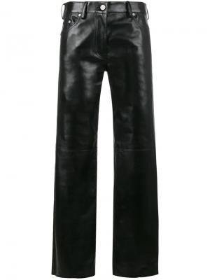 Прямые брюки с завышенной талией Calvin Klein 205W39nyc. Цвет: чёрный