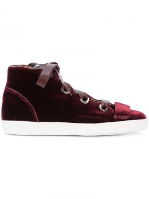 Velvet Serena High Top Sneaker Derek Lam. Цвет: красный