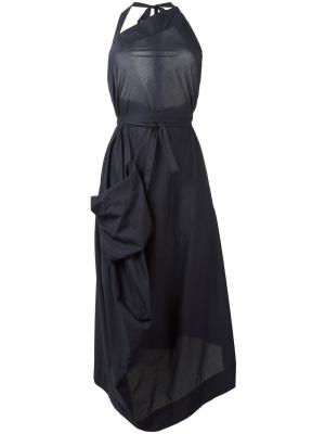 Асимметричное платье Vivienne Westwood. Цвет: синий