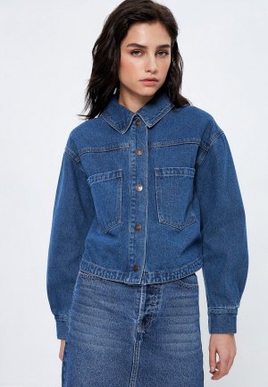 Куртка джинсовая Zarina. Цвет: синий